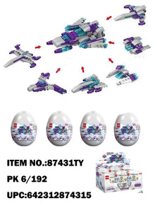 TOYS DYI BLOCK TOYS SPACE WAR DISPLAY 6CT  /  UOM DSP