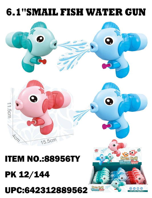 TOYS 6" FISH WATER GUN DISPLAY 12CT  /  UOM DSP