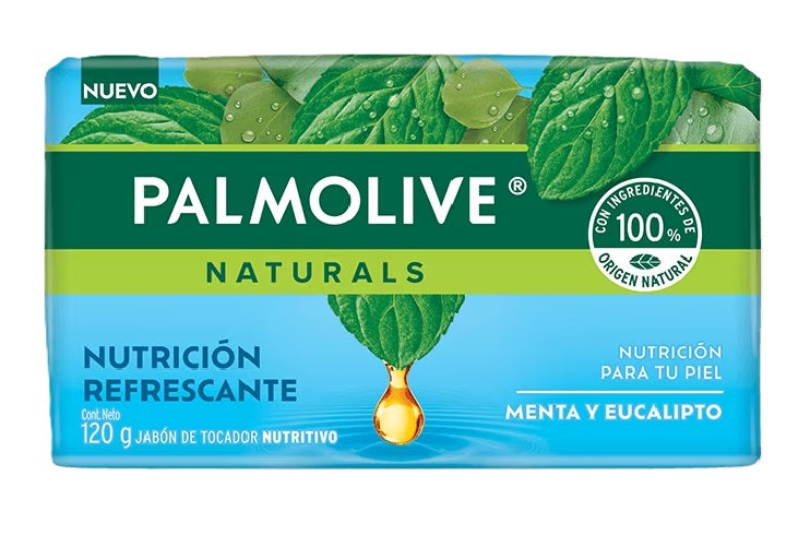 JABON PALMOLIVE MENTA PURIFICANTE FRESCURA 120GR PK12  /  UOM M72