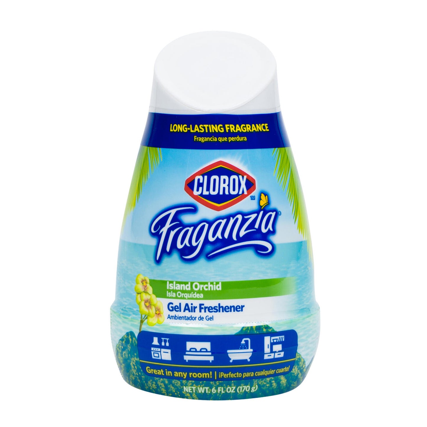 CLOROX FRAGANZIA AIR FRESHENER  ISLAND ORCHID  6oz C12