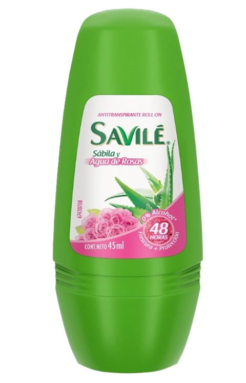 SAVILE DEO ROLL ON  AGUA DE ROSAS 45ml PK6 / UOM C12