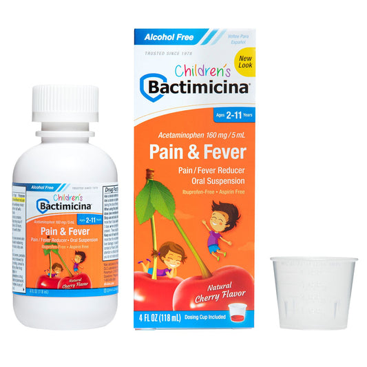 BACTIMICINA JARABE DOLOR Y FIEBRE - NINOS 4OZ PK3  /  UOM C12