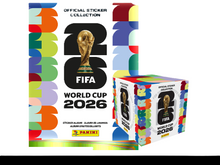 Panini Copa Mundial de la FIFA 2026 Combo 1 Caja de 50 Cromos y 1 Álbum de Tapa Blanda Gratis