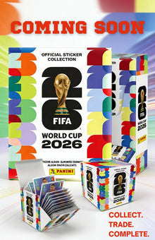 Panini FIFA World Cup 2026 combo set with 50-count sticker box and free soft cover album