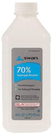 SWAN ALCOHOL RUBBING ISOPROPYL 70% 16 OZ. PK6  /  UOM C12