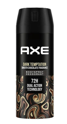 Axe Dark Temptation Body Spray 150ml chocolate-inspired men's deodorant fragrance