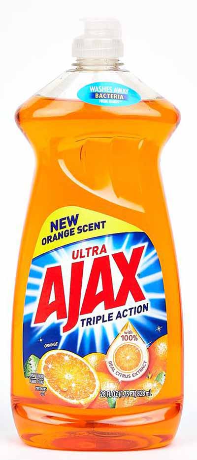 Ajax Dish Liquid Orange Triple Action Antibacterial 28oz