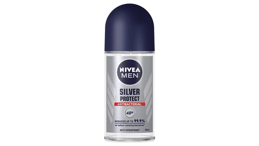 NIVEA DEODORANT ROLL ON MEN SILVER PROTECT 50 ML PK6 / UOM C24