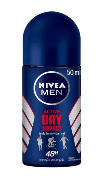 NIVEA DEO ROLL ON MEN DRY IMPACT 50ML PK6 / UOM C24