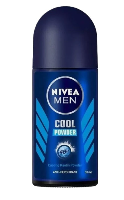 NIVEA DEO ROLL ON MEN COOL POWDER 50ML PK6 / UOM C24