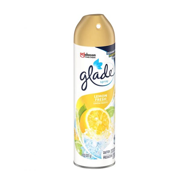 GLADE AEROSOL SPRAY LEMON FRESH 8oz C12  /  UOM C12