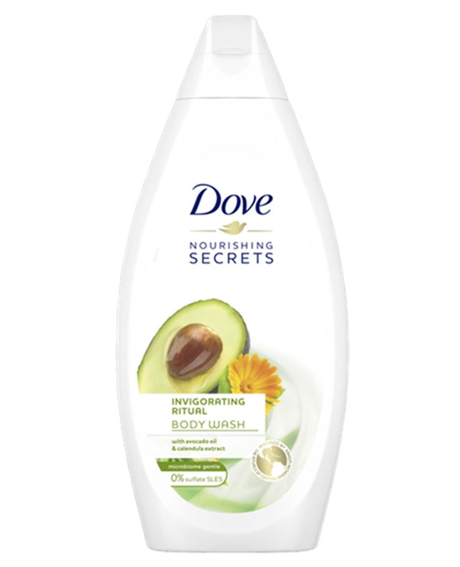 DOVE BODY WASH INVIGORATING AVOCADO 500 ML PK6 / UOM C12