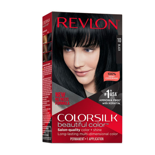 REVLON HAIR COLOR #10 BLACK PK6 / UOM12
