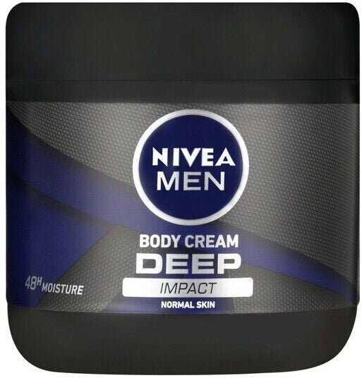 NIVEA BODY CREAM MEN DEEP IMPACT 400 ML PK3 / UOM C12