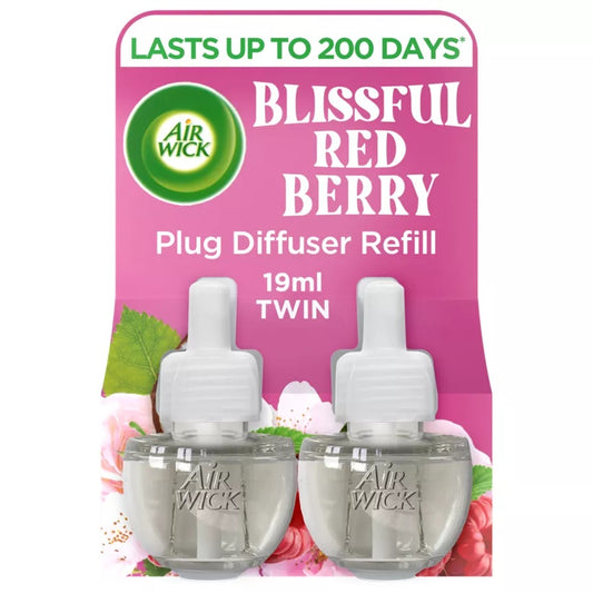 AIRWICK OIL REFILL BLISSFUL RED BERRY 2X19ML CASE 5  /  UOM C5