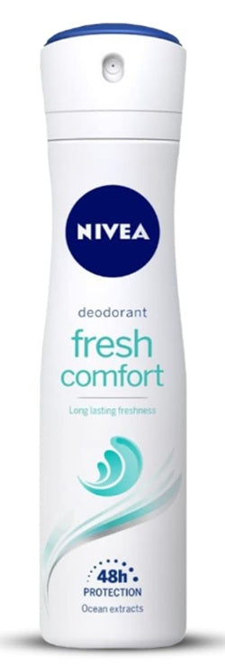 NIVEA SPRAY DEO FRESH COMFORT 150ML PK6 / UOM C36