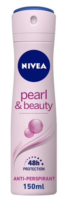 NIVEA SPRAY DEO WOMEN PEARL & BEAUTY 150ml PK6 / UOMC36