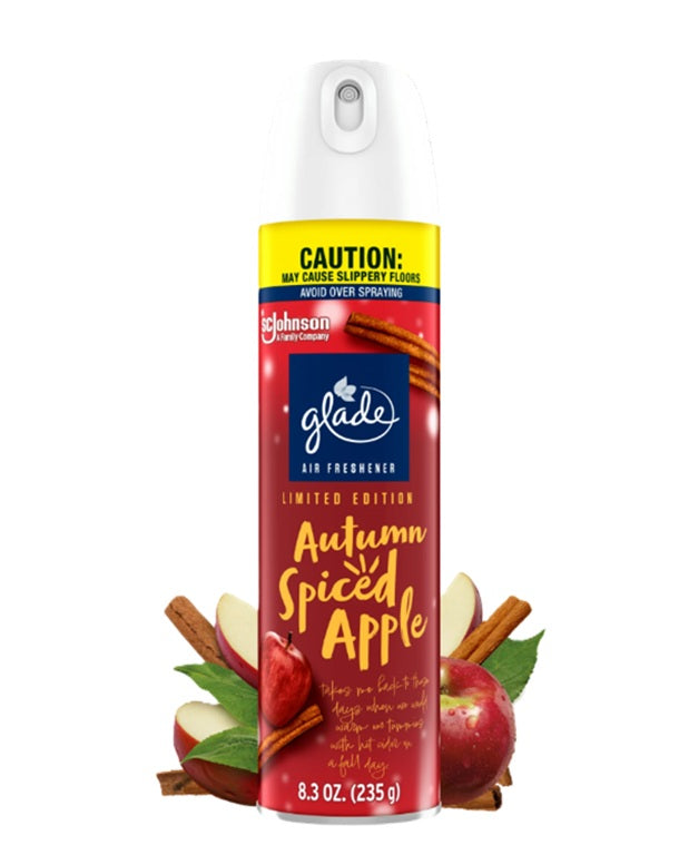 GLADE AIR FRESHENER SPICED APPLE 8.3oz C6