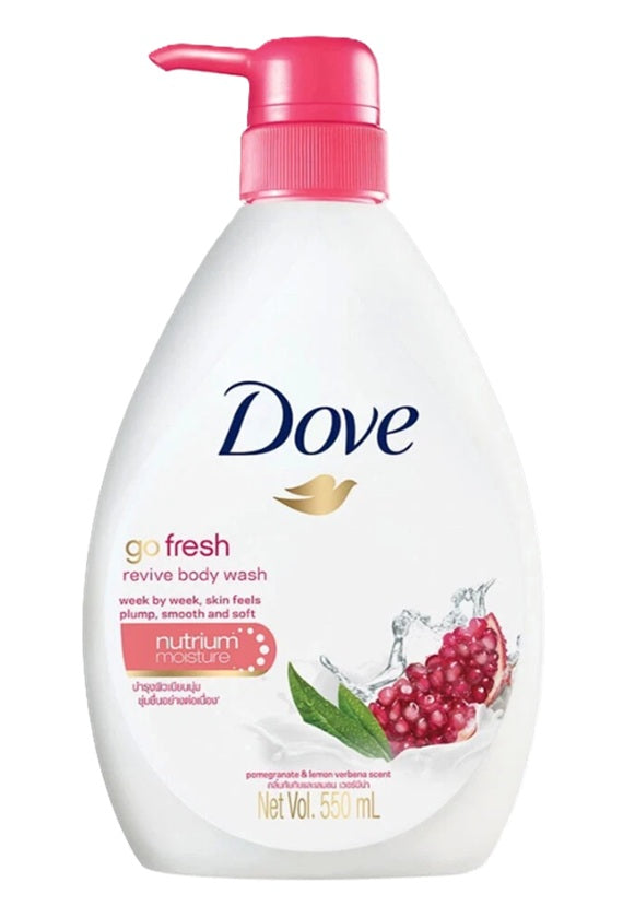 DOVE BODY WASH REVIVE POMEGRATE 550ml PK6 / UOM C12