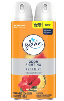 GLADE AIR FRESHENER 2 PK HAWAIAN BREEZE 8oz C3