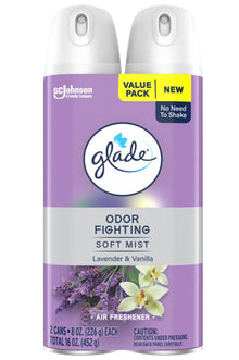 GLADE AIR FRESHENER 2 PK LAVANDER VANILLA 8oz C3