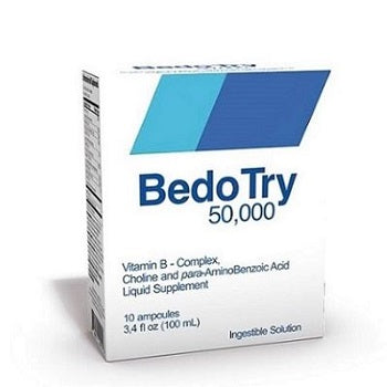 OPMX BEDO TRY 50,000 B COMPLEX 10 VIALES 3.4FLoz PK3  /  UOM C12