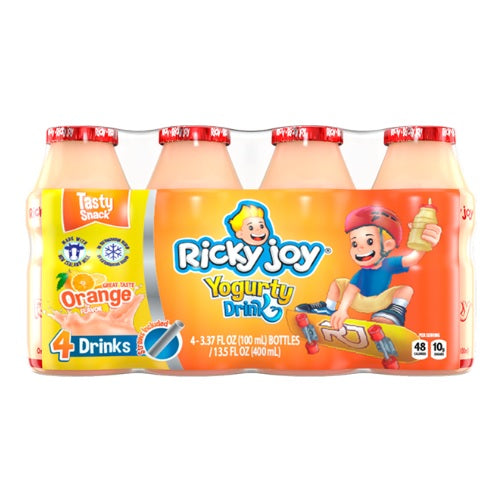 RICKY JOY YOGURTY DRINK ORANGE 13.5fl oz-C10