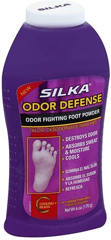 Silka Odor Defense Polvo Ice Cool 6 oz 4PK
