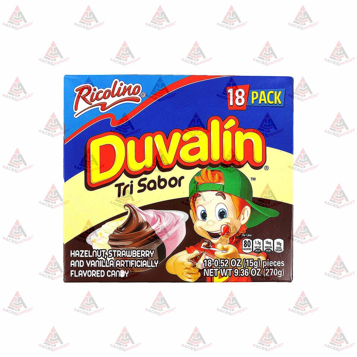 DMX DUVALIN TRI-SABOR 18CT DISPLAY-PK6  /  UOM C24