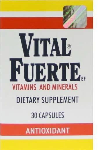 VITAL FUERTE 30 CAPSULES PK3  /  UOM C24