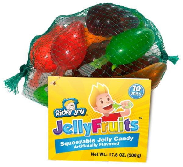 RICKY JOY JELLY FRUITS 24 NETS OF 10 FRUITS 17.6oz -C24