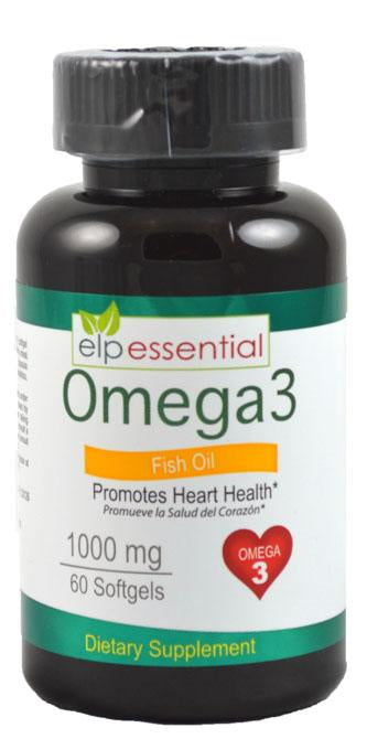 ELP OMEGA 3 FISH OIL 1000MG 60CT PK3  /  UOM C24
