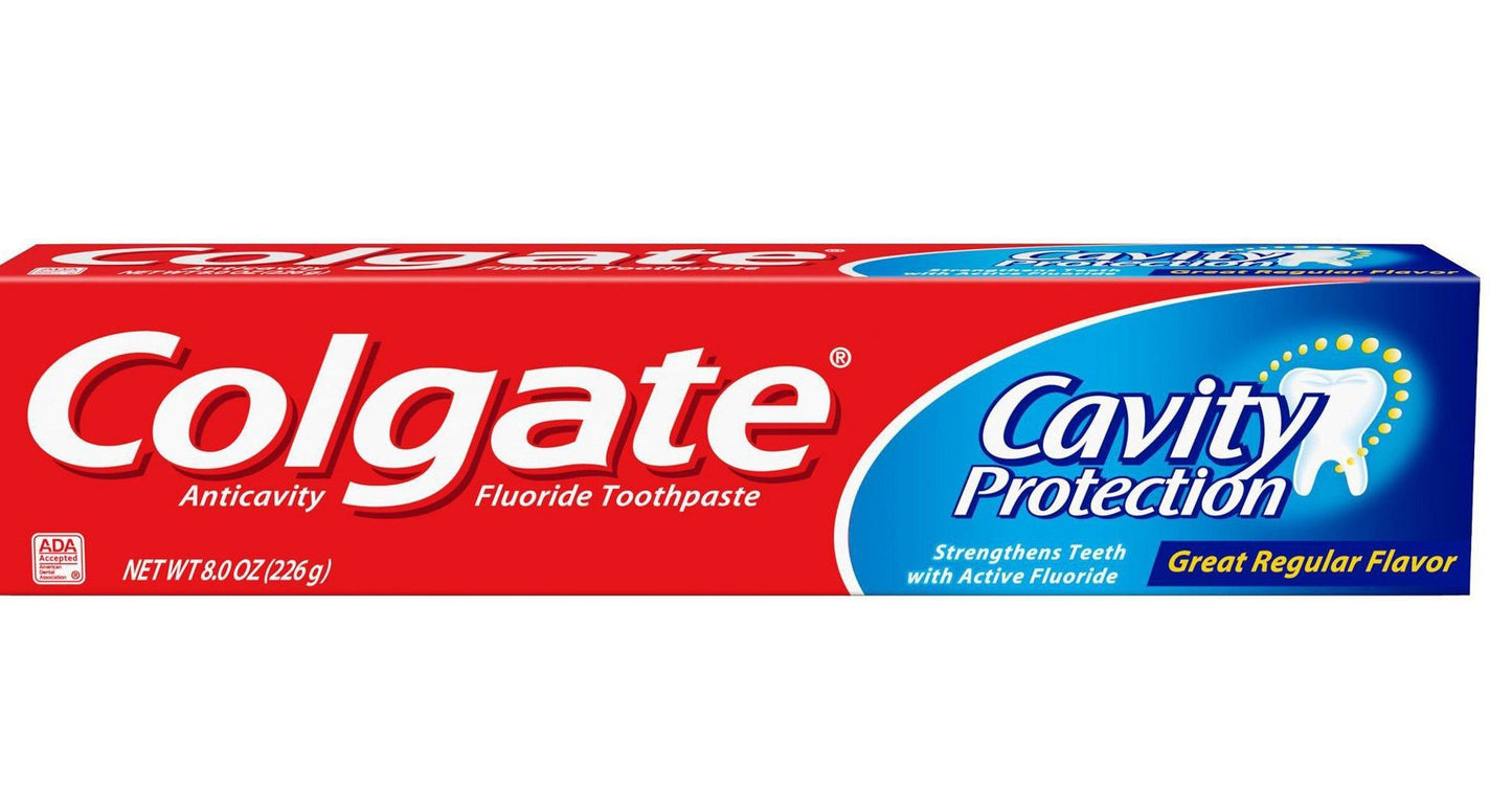 COLGATE TOOTHPASTE 8.2 OZ CAVITY PROTECTION REGULAR CS6  /  UOM C6
