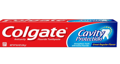 COLGATE TOOTHPASTE 8.2 OZ CAVITY PROTECTION REGULAR CS6  /  UOM C6