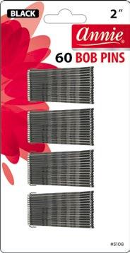 Annie Bob Pins 2IN 60 Count Black | Box of 12