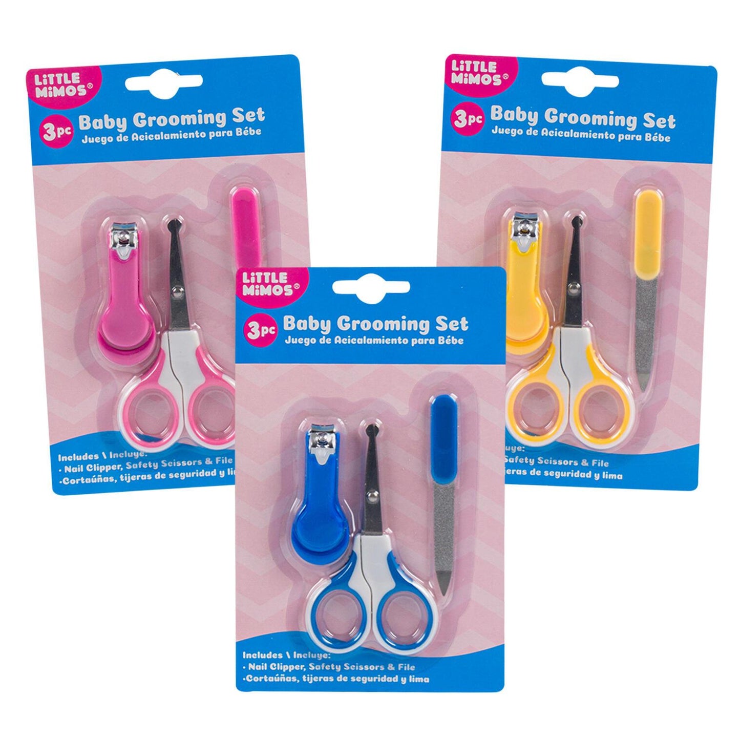 LITTLE MIMOS BABY NAIL CARE SET 3pc ASSTD CASE 12 / UOM C12