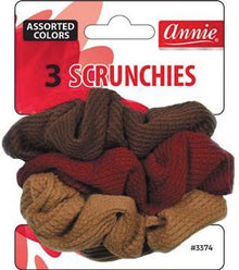 Annie Scrunches 3 Count Asst Color | Box of 12